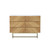 47" Brown Solid and Manufactured Wood Six Drawer Dresser