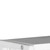 47" White Wood and Stainless Steel Computer Desk