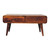 34" Chestnut Solid Wood Coffee Table With Four Drawers
