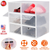 6Pcs Collapsible Shoe Box Stackable Shoe 
