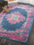 7’ x 10’ Blue and Pink Medallion Area Rug - 4512822816029