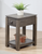 Sunset Trading Shades of Gray Narrow End Table with Drawer and Shelf