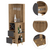 Salem Corner Bar Cabinet, Two External Shelves, Two Drawers