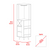 Salem Corner Bar Cabinet, Two External Shelves, Two Drawers