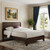 Brown Wood King Bed Frame