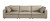 122" Beige Top Grain Leather Reclining Solid Wood Sofa