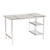 Chrome and Glass Writing Desk - 808230103535