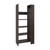 67" Walnut Wood Five Tier Bookcase