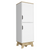 Pamplona Single Kitchen Pantry, Four Shelves, Two Doors
