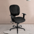 Charcoal Adjustable Swivel Fabric Rolling Office Chair