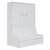 White Wood Queen Murphy Bed