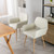 Small Modern Living Dining Room Accent Chairs Fabric Mid-Century Upholstered Side Seat Club Guest with Metal Legs
