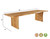 15 Piece Brown Solid Wood Dining Set with 14