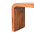 28" Natural Solid Wood Abstract Coffee Table