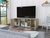 Prana Tv Stand fot TVs to 60, Four Shelves, Two Cabinets With Single Door