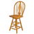 Sunset Trading Oak Selections 24" Keyhole Windsor Barstool | Counter Height Stool | Light Oak 