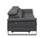 103" Dark Gray Top Grain Leather Reclining Metal USB Sofa