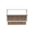 Set Of Three White Wood Wall Mounted Floating Shelf