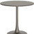 32" Taupe Steel Pedestal Base Round Top Dining Table