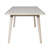 71" White Wood Dining Table