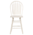 Sunset Trading Andrews Arrowback Windsor 24" Barstool | Antique White Solid Wood Counter Height Stool | Set of 2