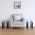 Clear and Black Glass and Metal Square End Tables With Shelf