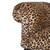 40" Brown Genuine Leather and Solid Wood Upholstered Bench