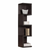 59" Espresso Wood and Solid Wood Four Tier Etagere Bookcase