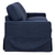 Sunset Trading Americana Replacement Slipcover Only for Box Cushion Track Arm Sofa | Performance Fabric Washable Water-Resistant Stain-Proof | Navy Blue