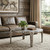 38" Silver Iron Round Coffee Table