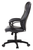 Black Adjustable Swivel Faux Leather Rolling Office Chair