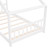 White Four Poster Wood Twin Loft Bed