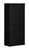 72" Black Solid Wood Four Door Pantry Or Storage Closet