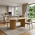 86" Natural Wood Double Pedestal Base Oval Dining Table