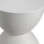 21" White Wood Square End Table