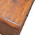 34" Chestnut Solid Wood Floor Shelf Coffee Table With Two Drawers And Shelf