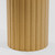 60" Natural Solid Wood Pedestal Base Round Top Dining Table