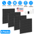 4 Packs Metal Pegboards Black Peg