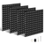 4 Packs Metal Pegboards Black Peg