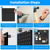 4 Packs Metal Pegboards Black Peg