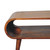 32" Chestnut Solid Wood Coffee Table With Shelf