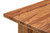 54" Brown Solid Wood Writing Desk and Bookshelf Set With Three Drawers