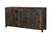 72" Dark Brown Distressed Reclaimed Wood Sideboard With Four Doors