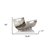 17" Brushed Silver Modern Magazine Basket