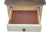 Sunset Trading Shades of Sand End Table | Drawer Shelf | Fully Assembled | Cream/Walnut Brown Solid Wood 