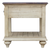 Sunset Trading Shades of Sand End Table | Drawer Shelf | Fully Assembled | Cream/Walnut Brown Solid Wood 