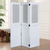 Sunset Trading White Shutter Wood Room Divider | Fully Assembled