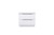 20" White Wood Two Drawer Nightstand