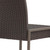 Set of Two 30" Gray and Dark Brown Iron Outdoor Bar Height Chairs