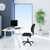 Office Chair Ergonomic Low-Backrest Armless Task Chair 